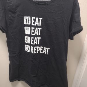 Funny shirt eat eat repeat